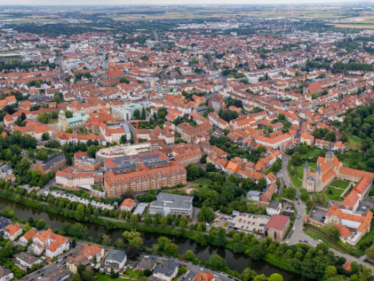 Luftaufnahme der Altstadt von Hildesheim