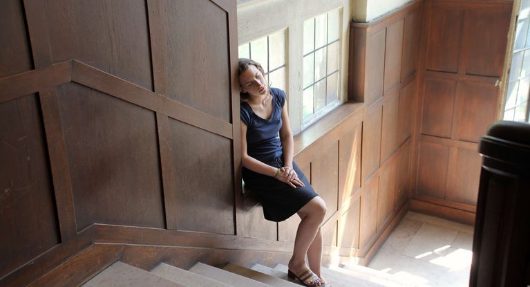 Erschöpft vom Treppensteigen